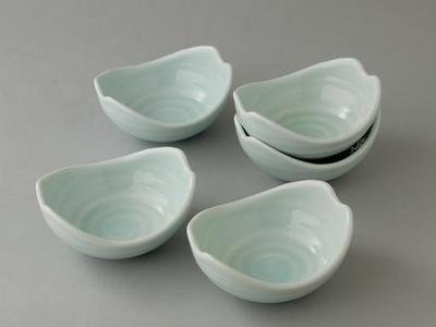 Amazon.co.jp: 小鉢, Diverse Pot [小鉢 Double-Lined] 青地 有田